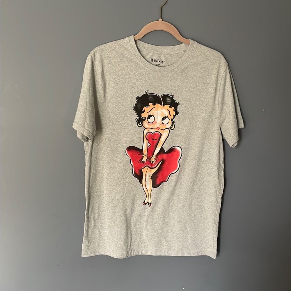 Gray Kids Shirt with Cartoon Character by